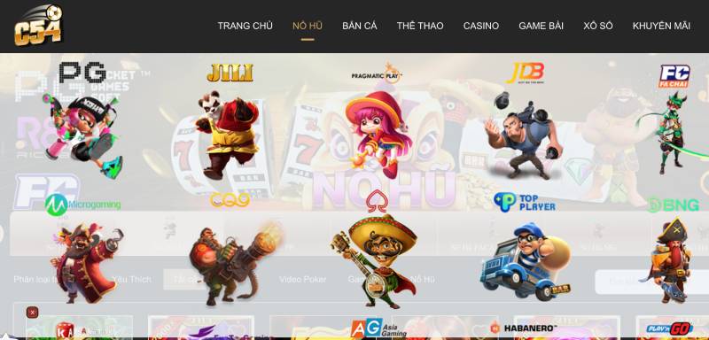 Giới Thiệu Nổ Hũ C54 – Cổng Game Slot Đổi Thưởng Uy Tín 4 Danh sách slot game nổ hũ nổi bật tại C54