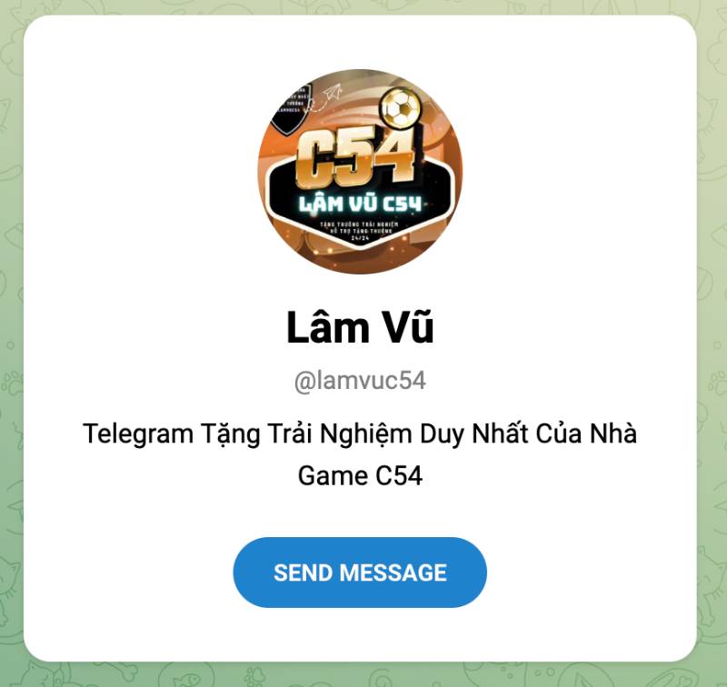 Liên Hệ 1 Telegram @lamvuc54 – Kênh hỗ trợ cá nhân hóa, ưu đãi độc quyền